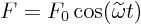 $F=F_0\cos(\widetilde\omega
t)$