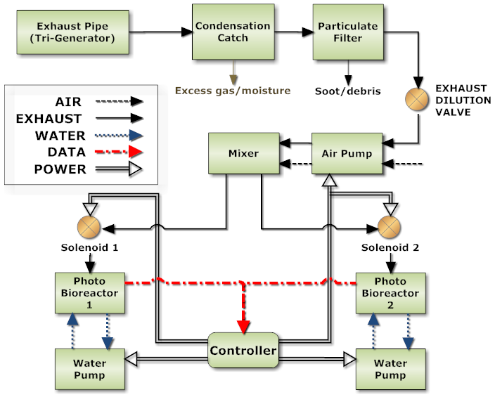 A schematic representation of the coupling system