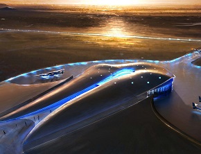 A Concept image of Spaceport America from Vyronyx Ltd