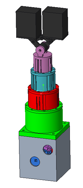 Isometric View of Final Arm Design CAD Model