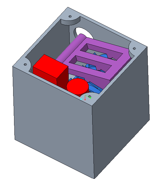 Isometric View of Arm Spool Mechanism