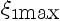 $\xi_{1\hbox{max}}$